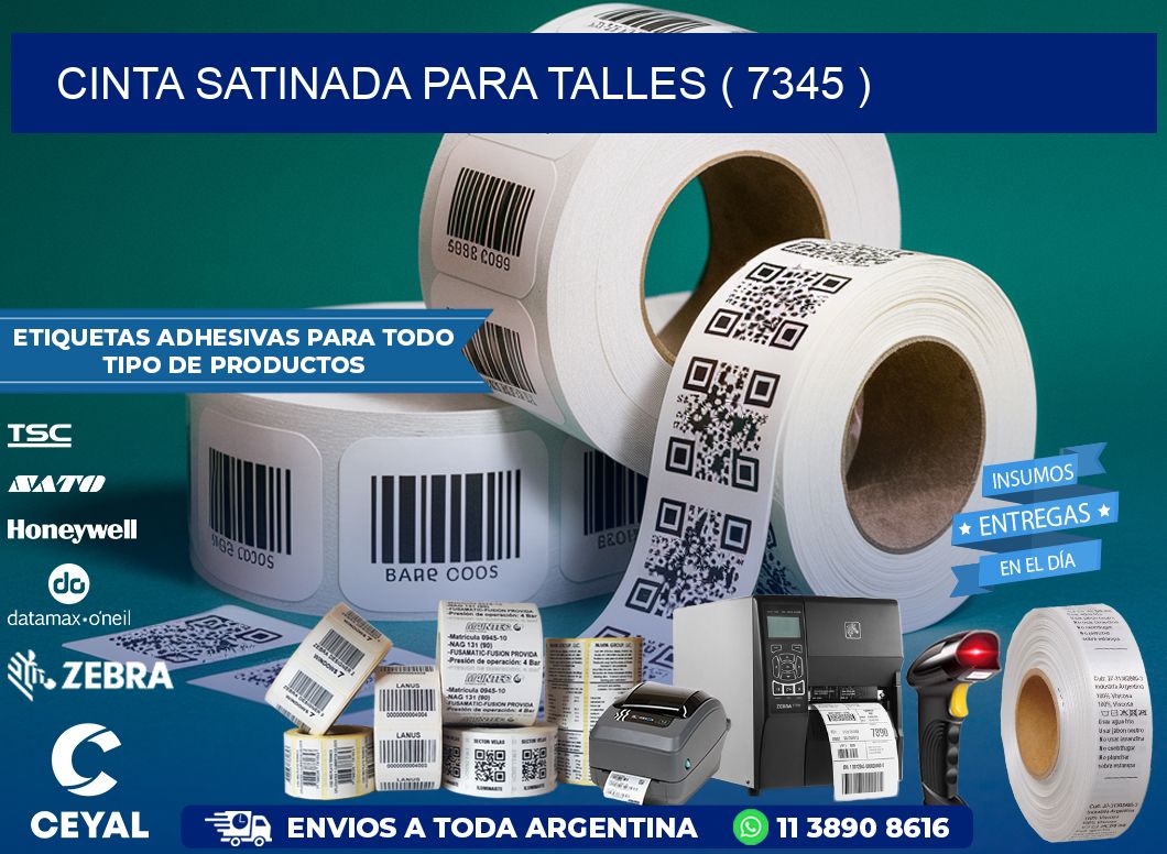 CINTA SATINADA PARA TALLES ( 7345 )