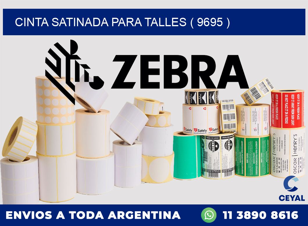 CINTA SATINADA PARA TALLES ( 9695 )