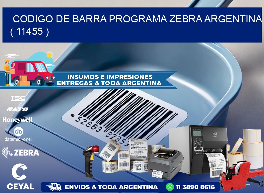 CODIGO DE BARRA PROGRAMA ZEBRA ARGENTINA ( 11455 )