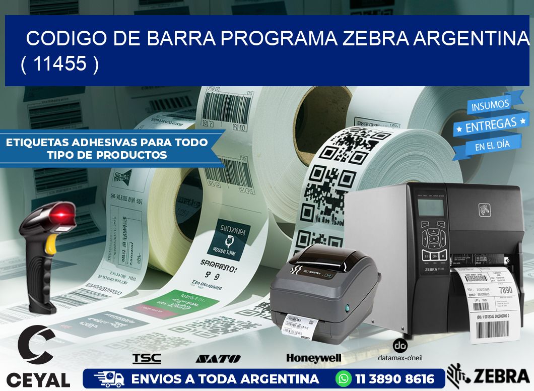 CODIGO DE BARRA PROGRAMA ZEBRA ARGENTINA ( 11455 )