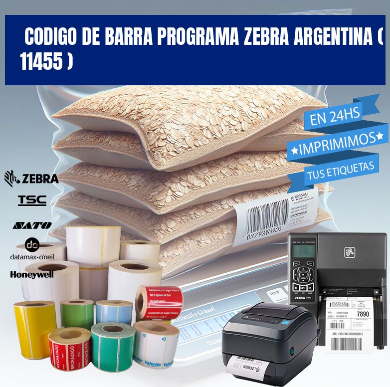 CODIGO DE BARRA PROGRAMA ZEBRA ARGENTINA ( 11455 )
