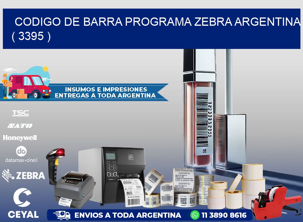 CODIGO DE BARRA PROGRAMA ZEBRA ARGENTINA ( 3395 )