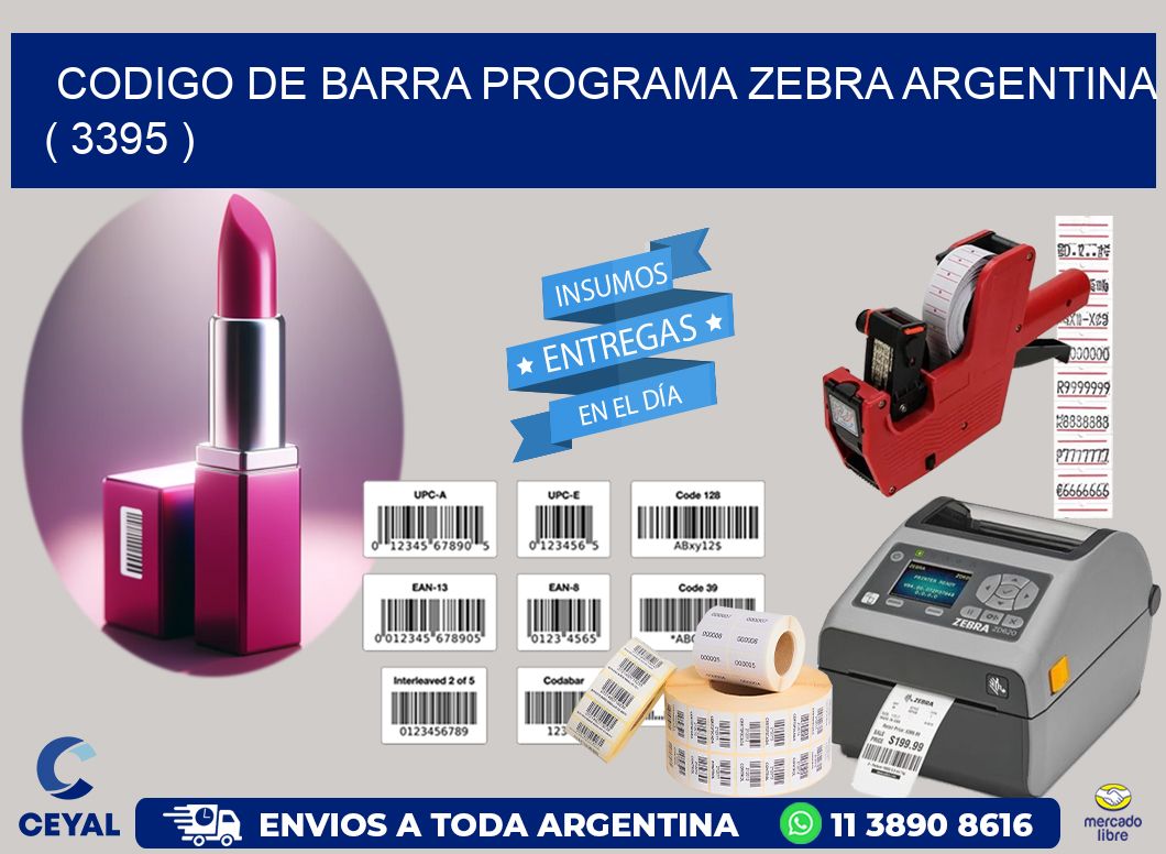 CODIGO DE BARRA PROGRAMA ZEBRA ARGENTINA ( 3395 )