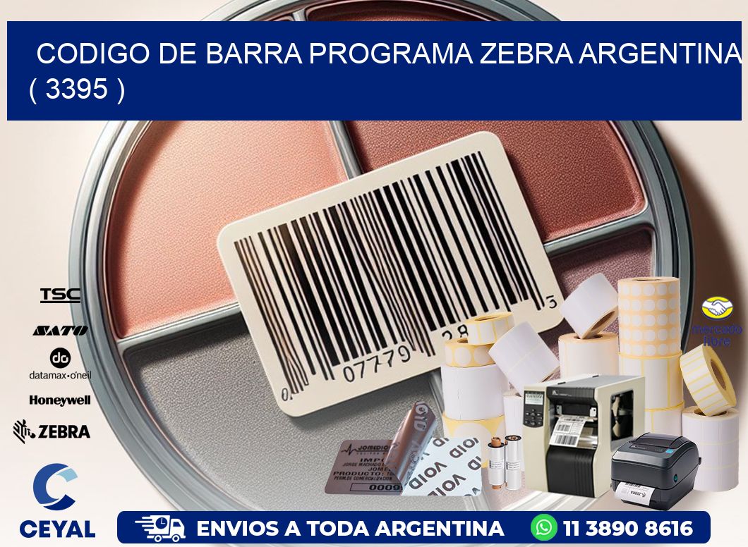 CODIGO DE BARRA PROGRAMA ZEBRA ARGENTINA ( 3395 )