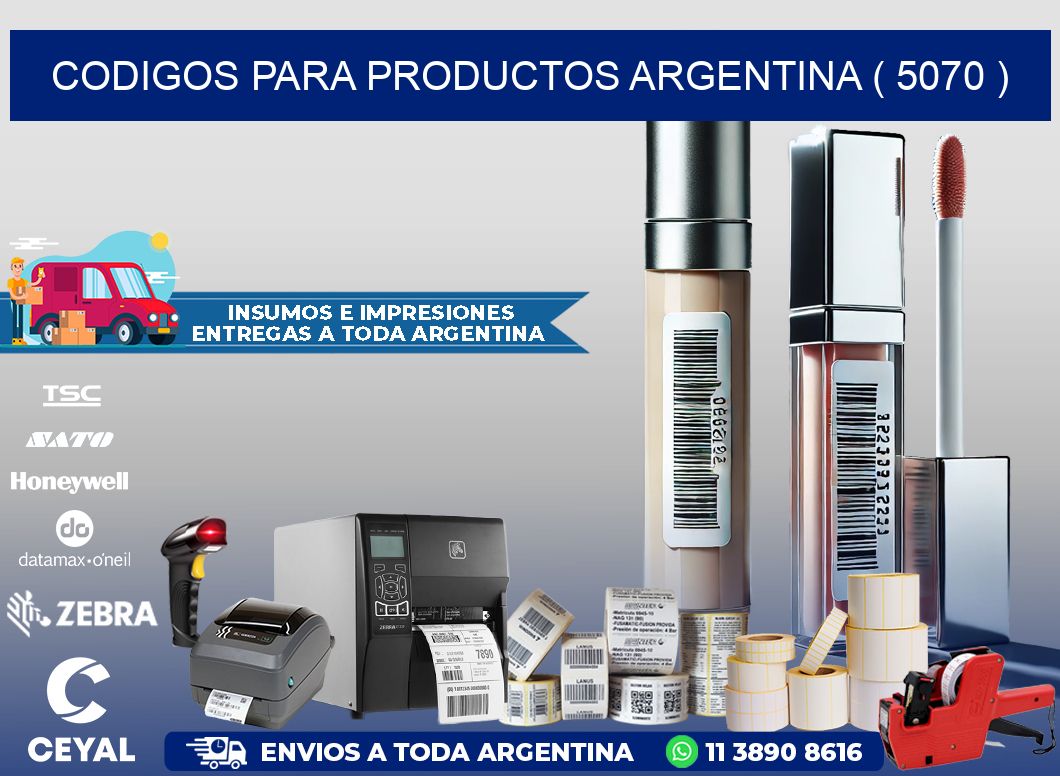 CODIGOS PARA PRODUCTOS ARGENTINA ( 5070 )