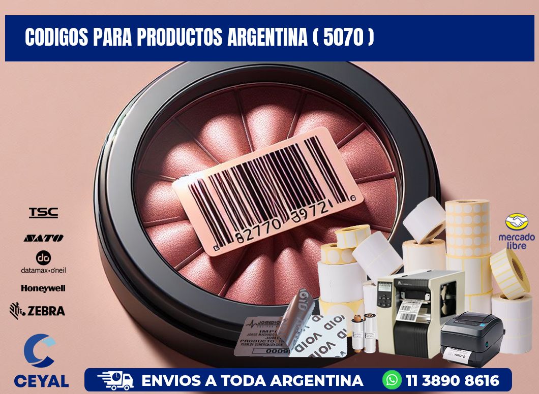 CODIGOS PARA PRODUCTOS ARGENTINA ( 5070 )