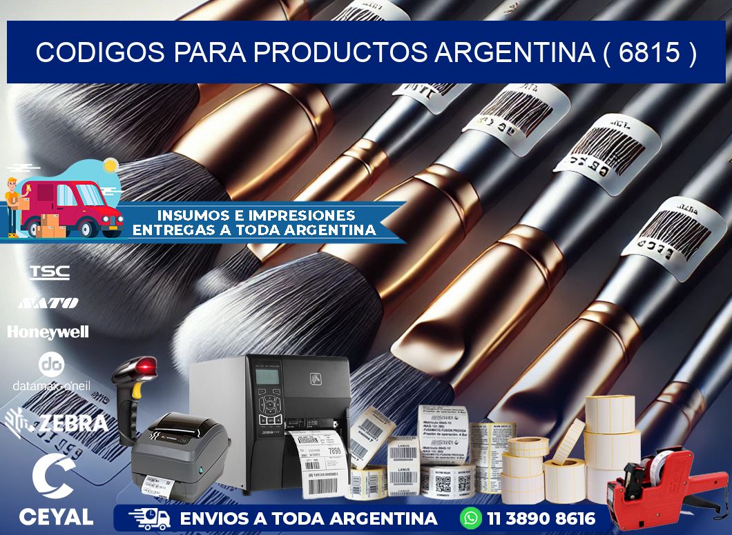 CODIGOS PARA PRODUCTOS ARGENTINA ( 6815 )