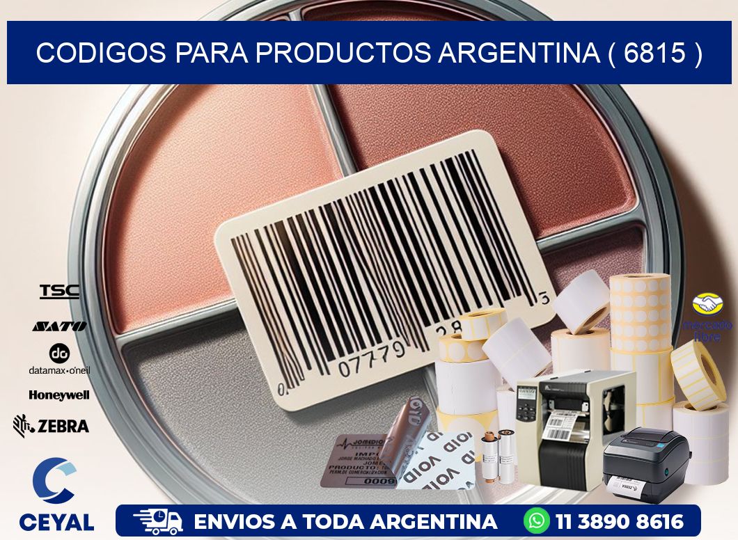 CODIGOS PARA PRODUCTOS ARGENTINA ( 6815 )