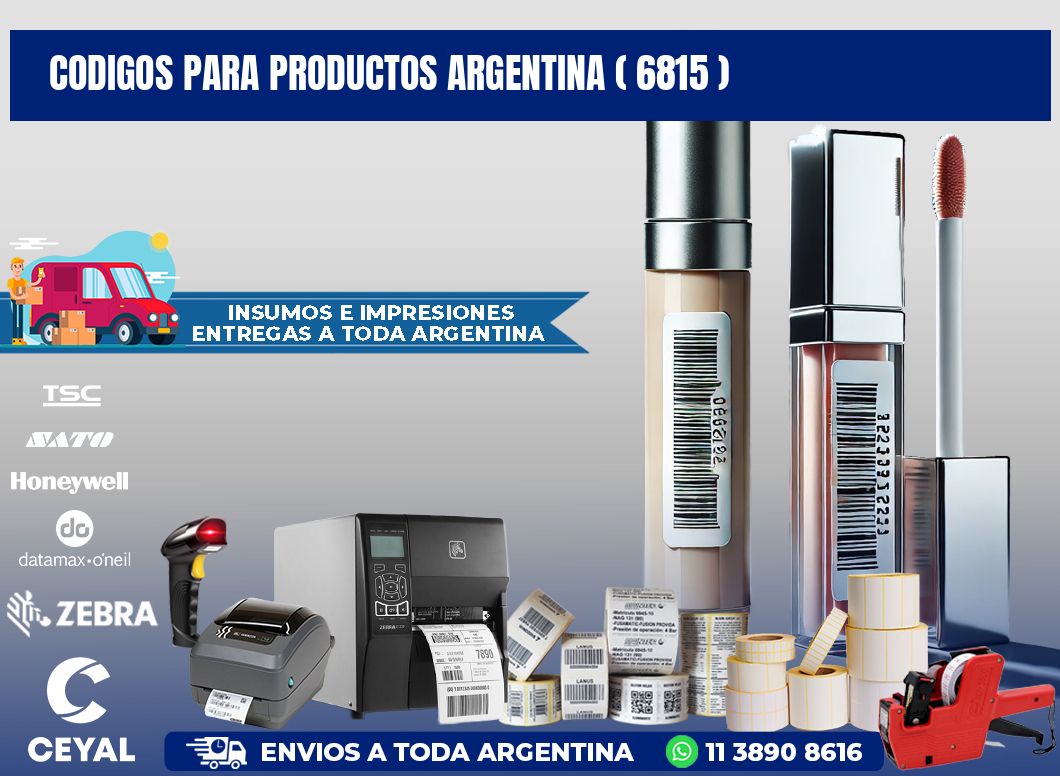 CODIGOS PARA PRODUCTOS ARGENTINA ( 6815 )