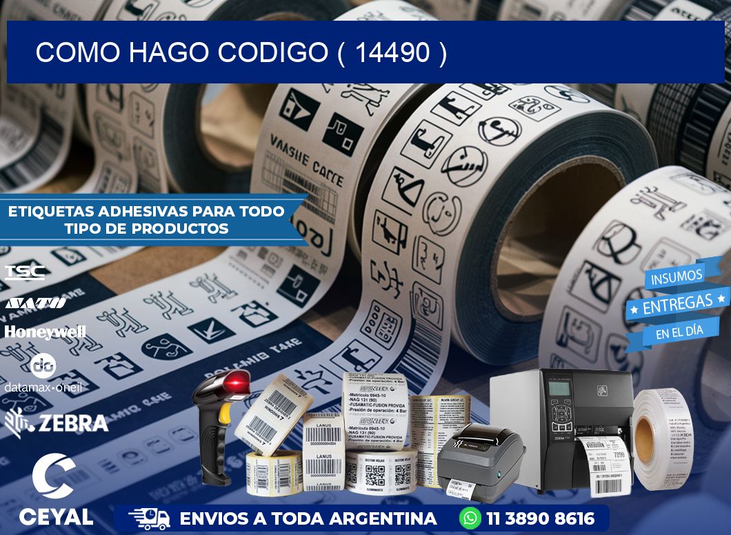 COMO HAGO CODIGO ( 14490 )
