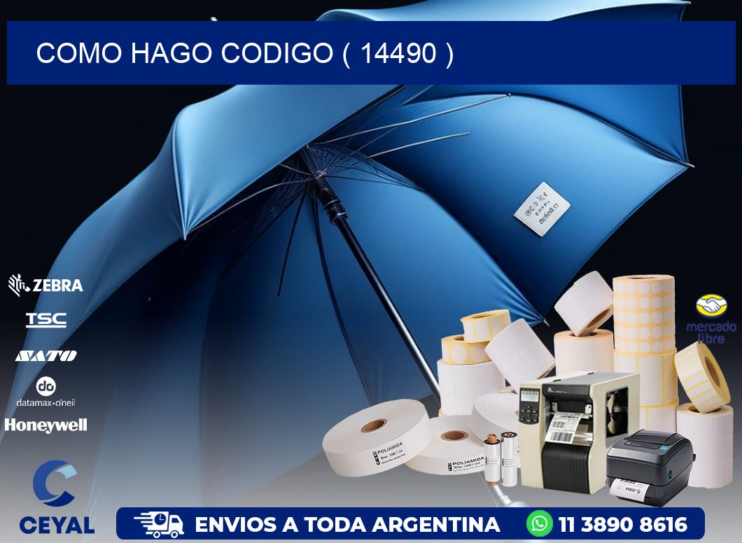 COMO HAGO CODIGO ( 14490 )