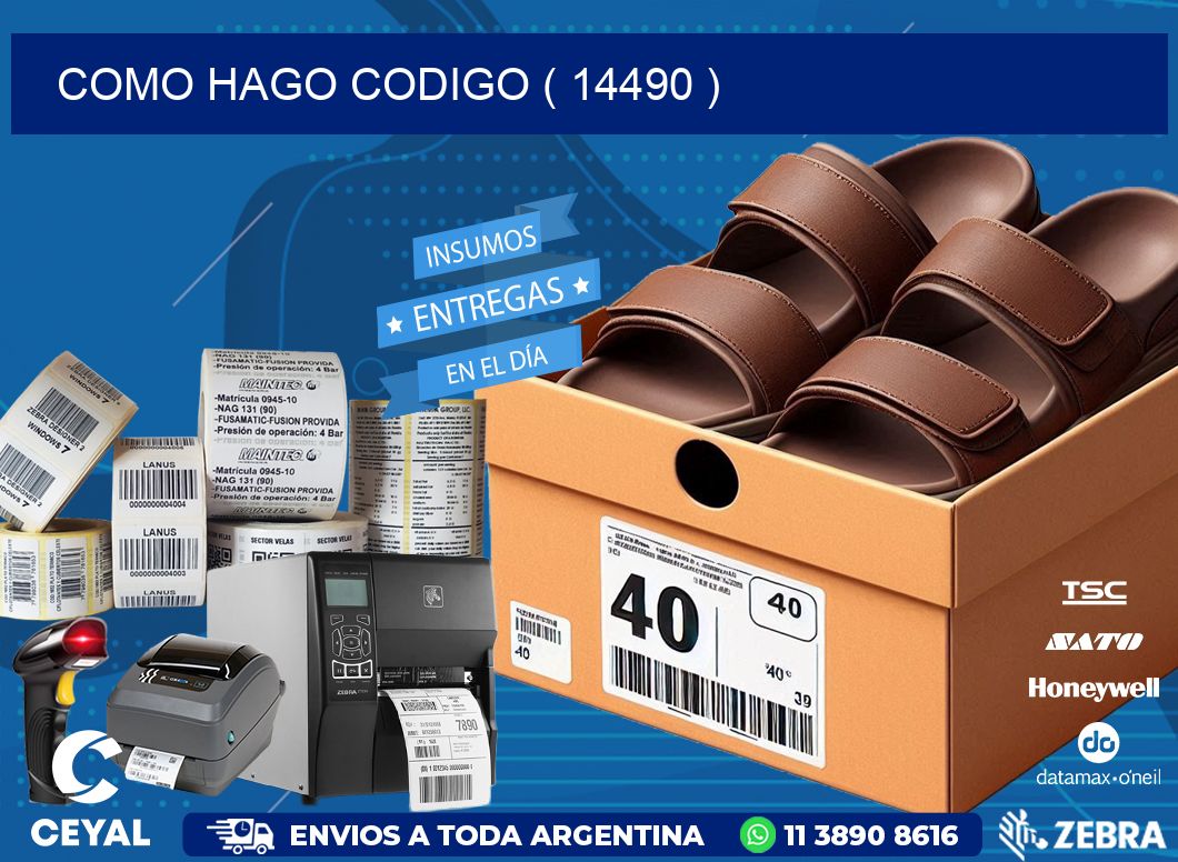 COMO HAGO CODIGO ( 14490 )