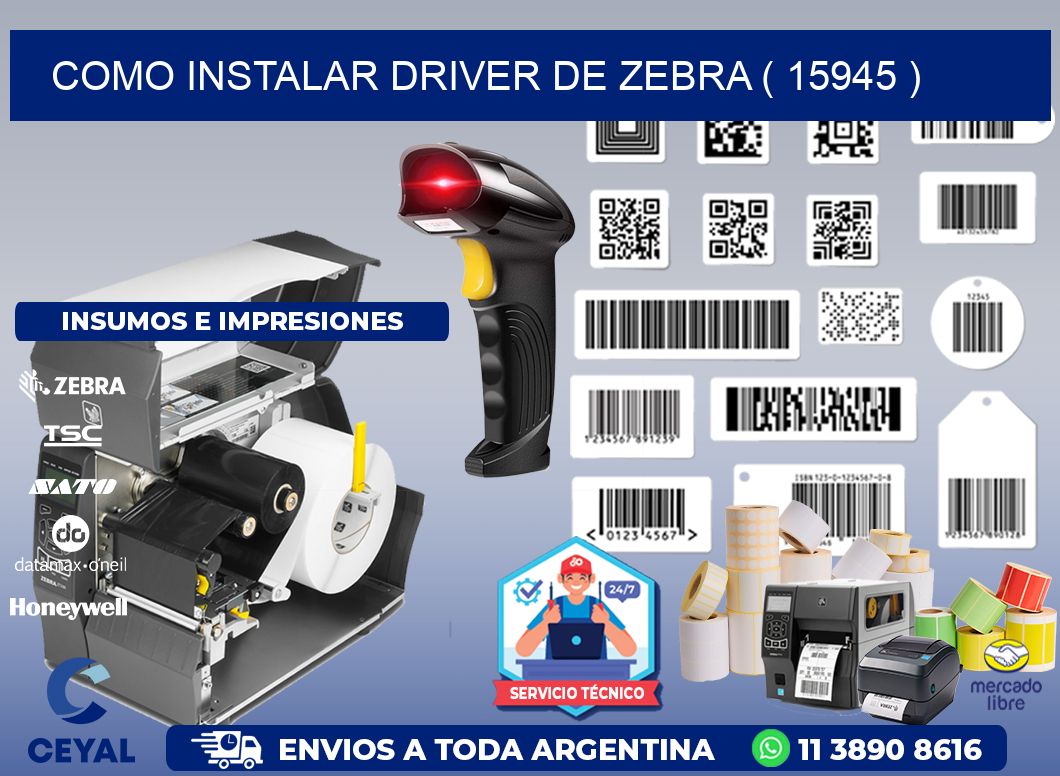 COMO INSTALAR DRIVER DE ZEBRA ( 15945 )