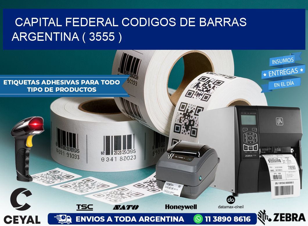 Capital federal codigos de barras argentina ( 3555 )
