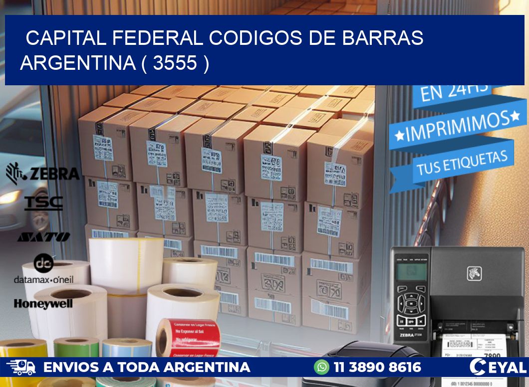 Capital federal codigos de barras argentina ( 3555 )