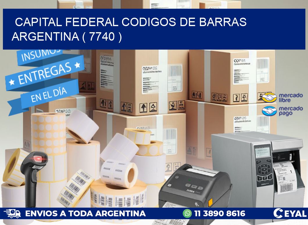 Capital federal codigos de barras argentina ( 7740 )