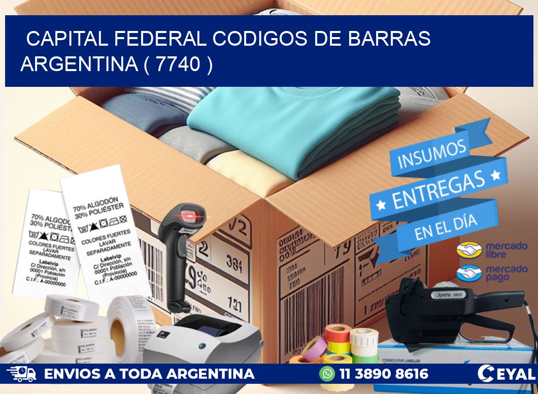 Capital federal codigos de barras argentina ( 7740 )