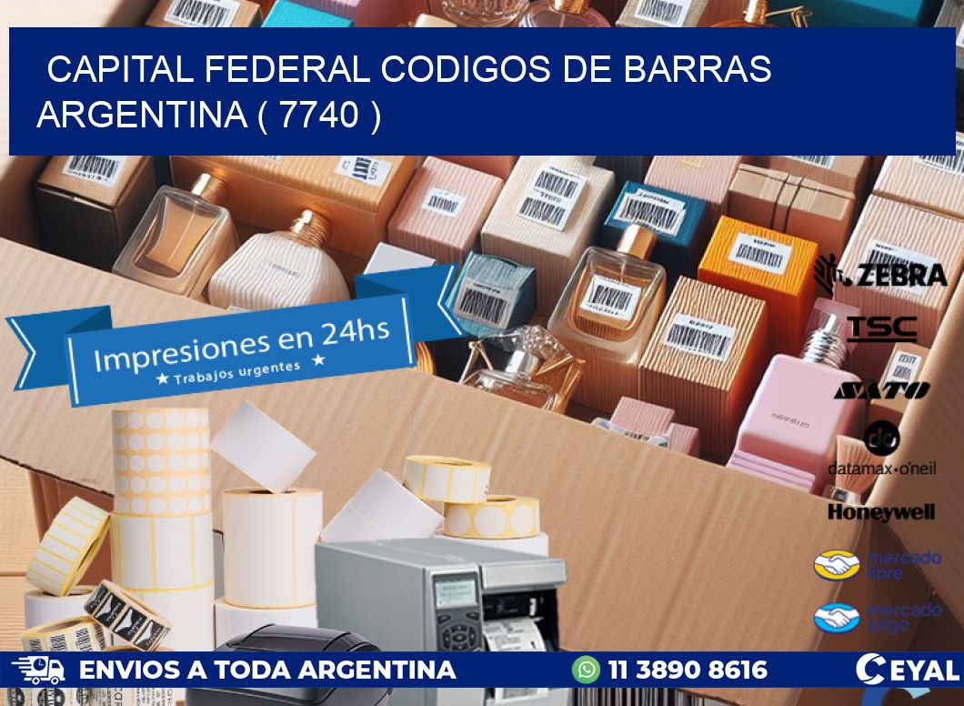 Capital federal codigos de barras argentina ( 7740 )