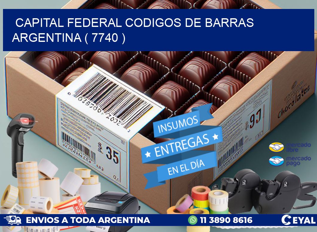 Capital federal codigos de barras argentina ( 7740 )