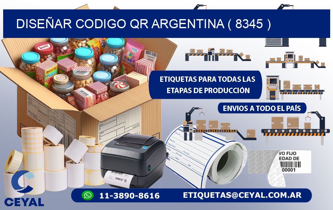 DISEÑAR CODIGO QR ARGENTINA ( 8345 )
