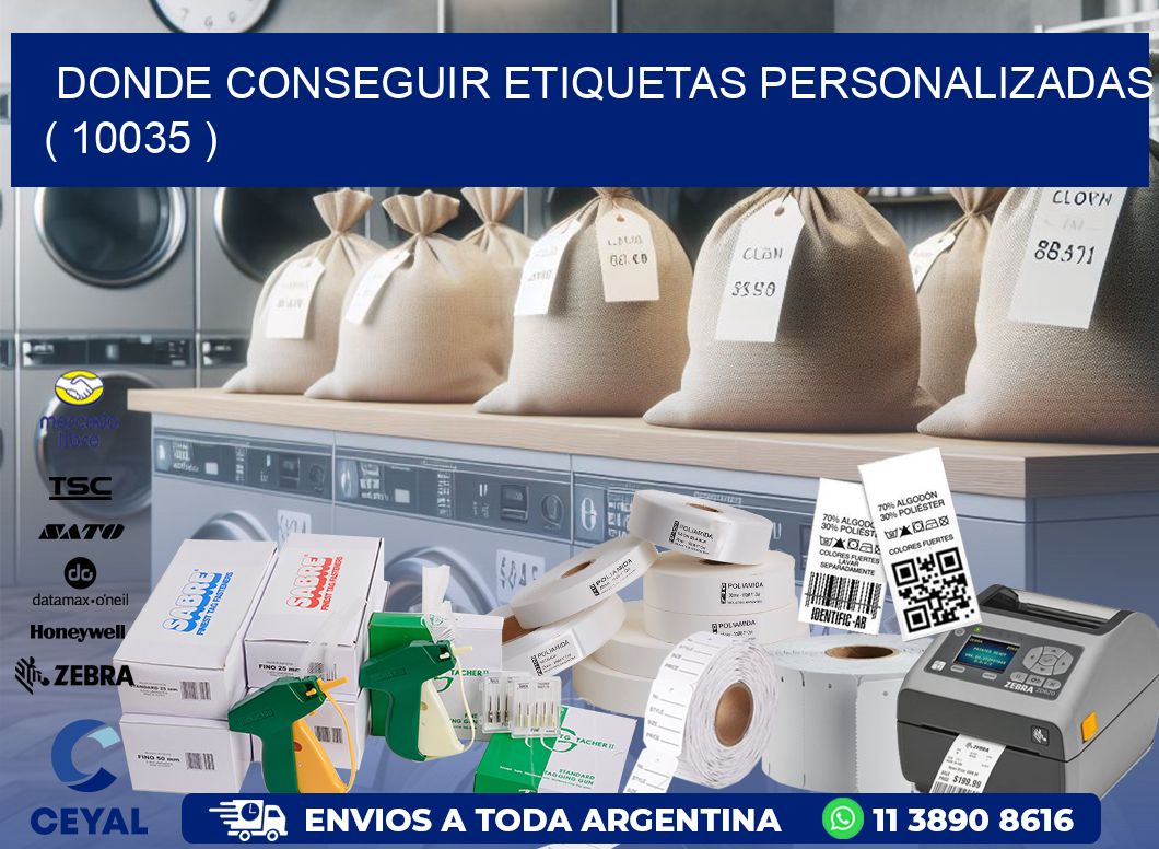 DONDE CONSEGUIR ETIQUETAS PERSONALIZADAS ( 10035 )
