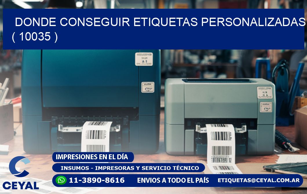 DONDE CONSEGUIR ETIQUETAS PERSONALIZADAS ( 10035 )
