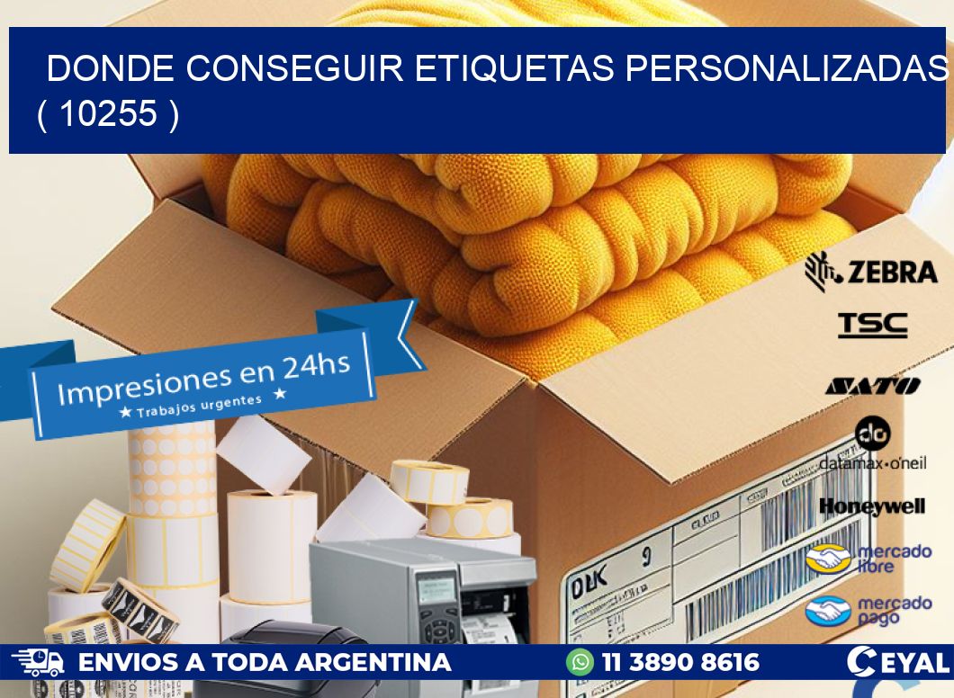 DONDE CONSEGUIR ETIQUETAS PERSONALIZADAS ( 10255 )