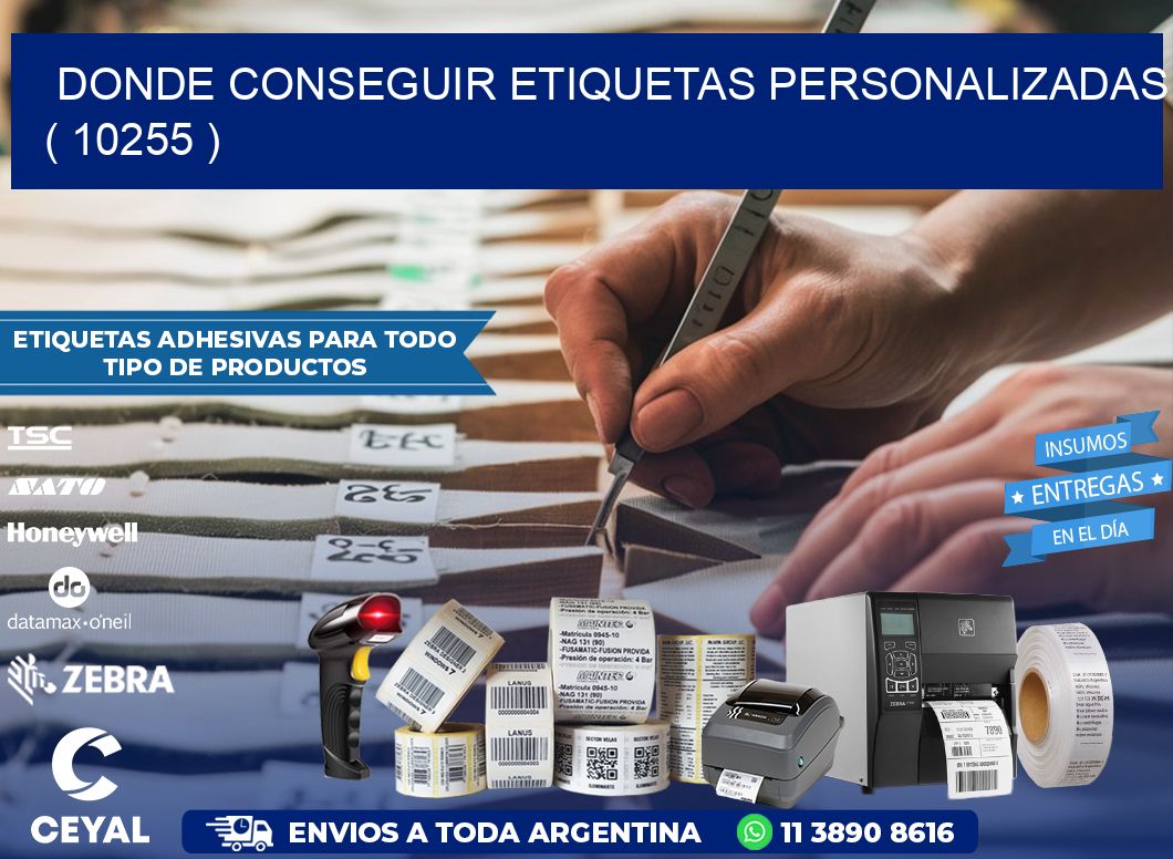 DONDE CONSEGUIR ETIQUETAS PERSONALIZADAS ( 10255 )
