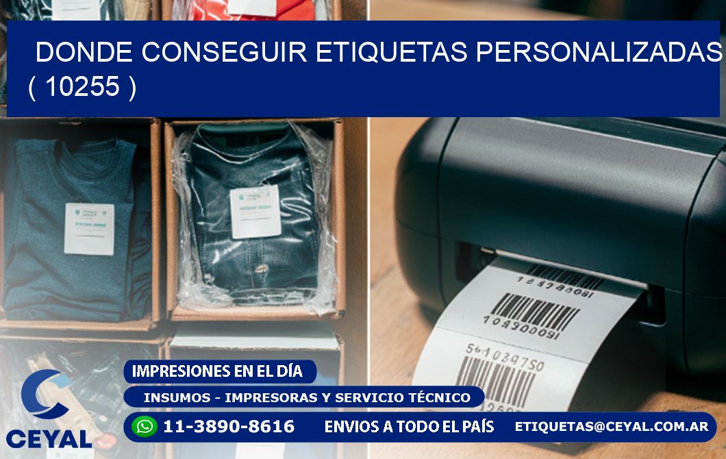 DONDE CONSEGUIR ETIQUETAS PERSONALIZADAS ( 10255 )