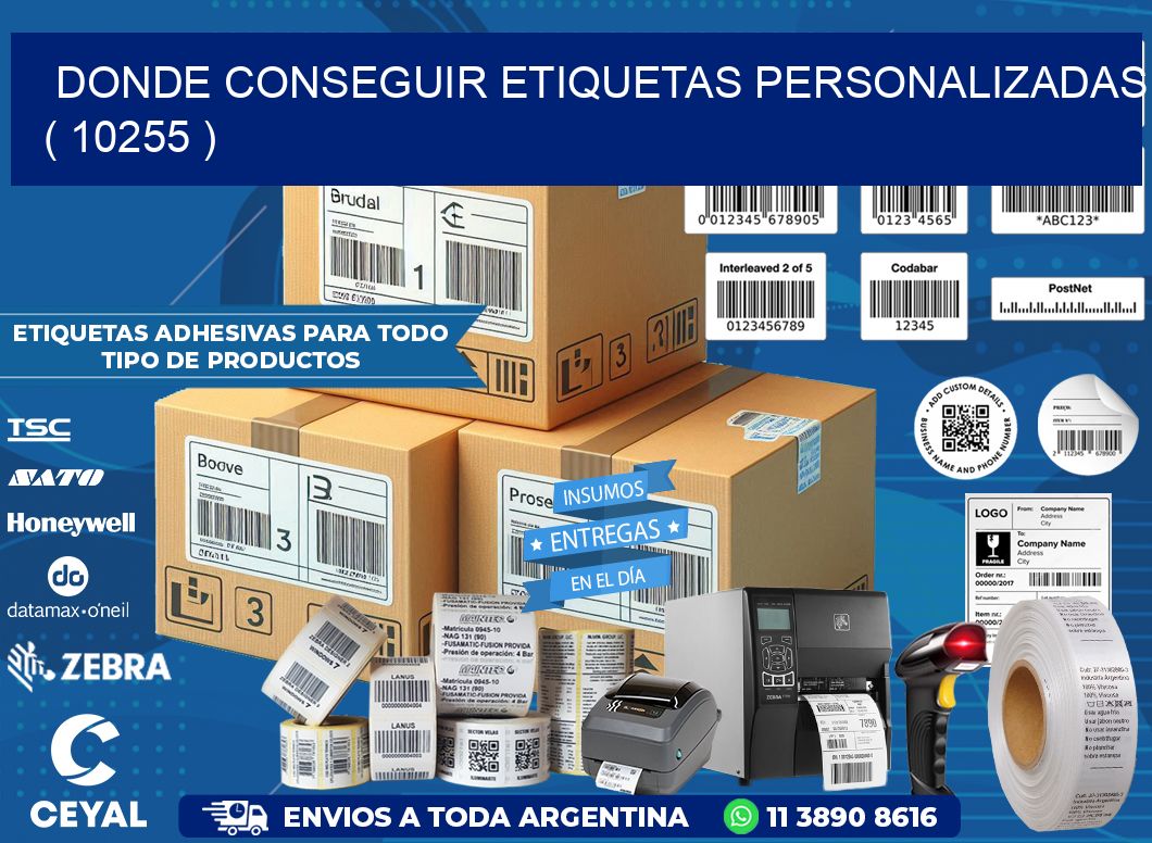 DONDE CONSEGUIR ETIQUETAS PERSONALIZADAS ( 10255 )