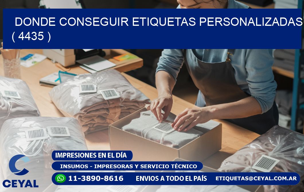DONDE CONSEGUIR ETIQUETAS PERSONALIZADAS ( 4435 )