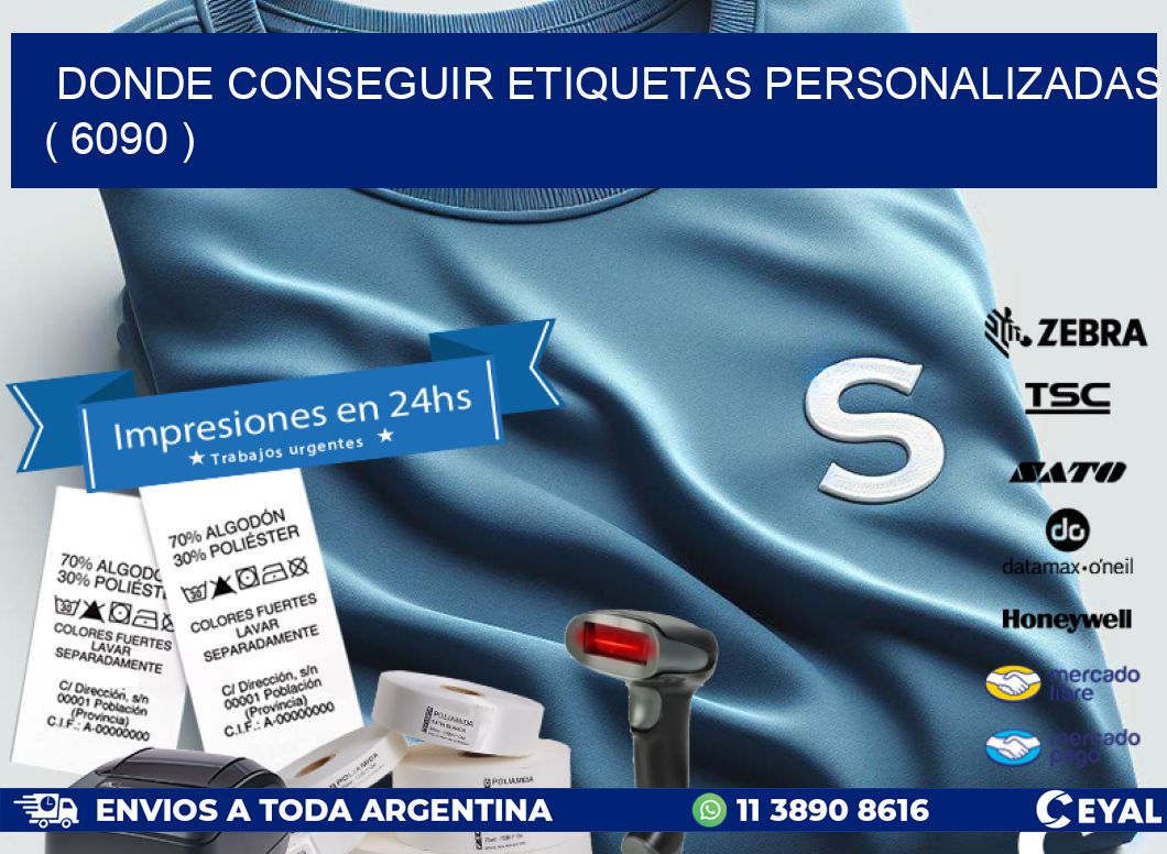 DONDE CONSEGUIR ETIQUETAS PERSONALIZADAS ( 6090 )