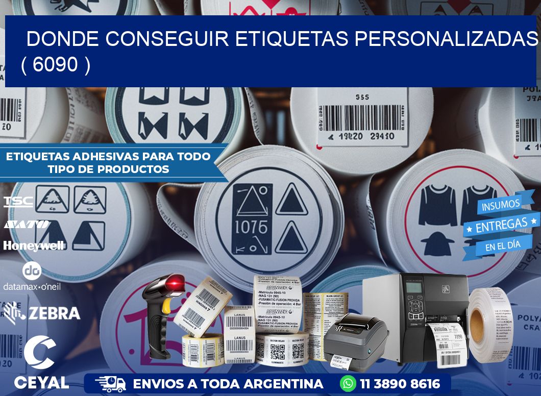 DONDE CONSEGUIR ETIQUETAS PERSONALIZADAS ( 6090 )