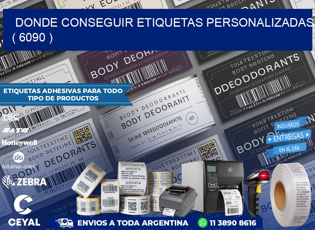 DONDE CONSEGUIR ETIQUETAS PERSONALIZADAS ( 6090 )