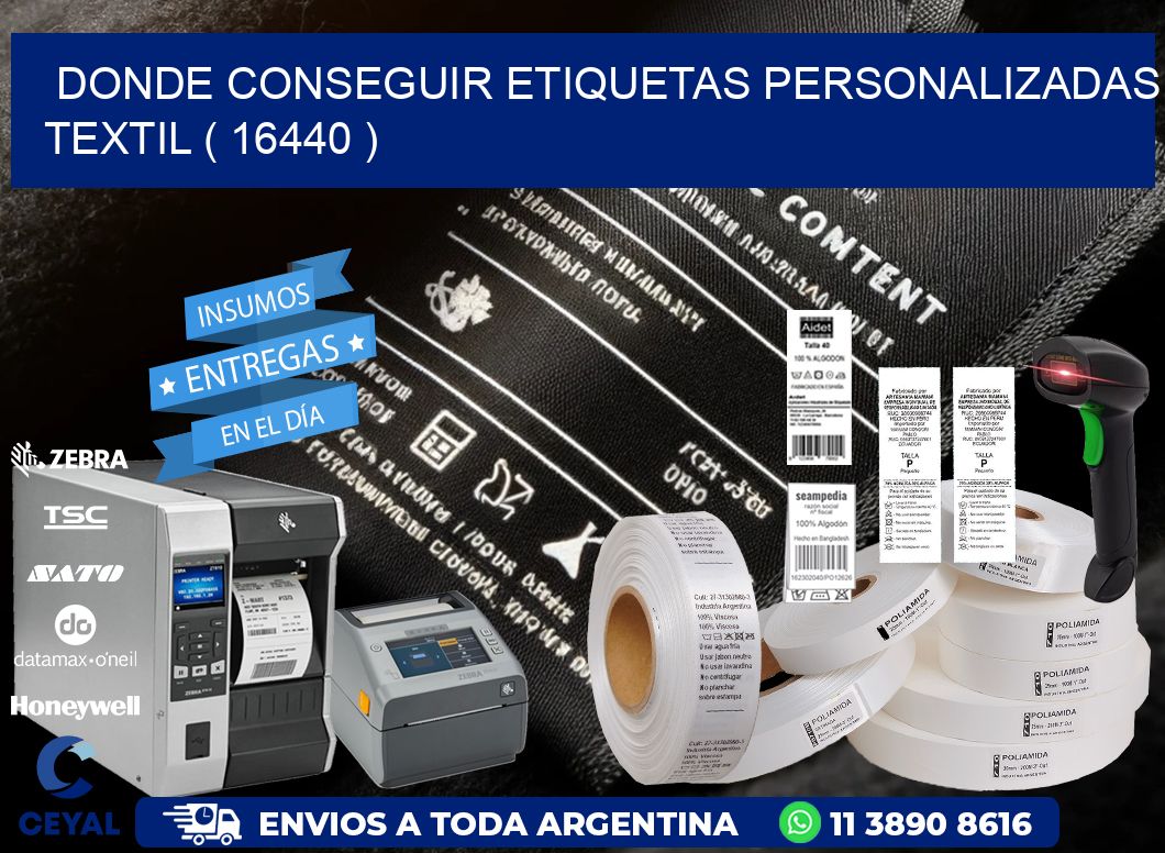 DONDE CONSEGUIR ETIQUETAS PERSONALIZADAS TEXTIL ( 16440 )