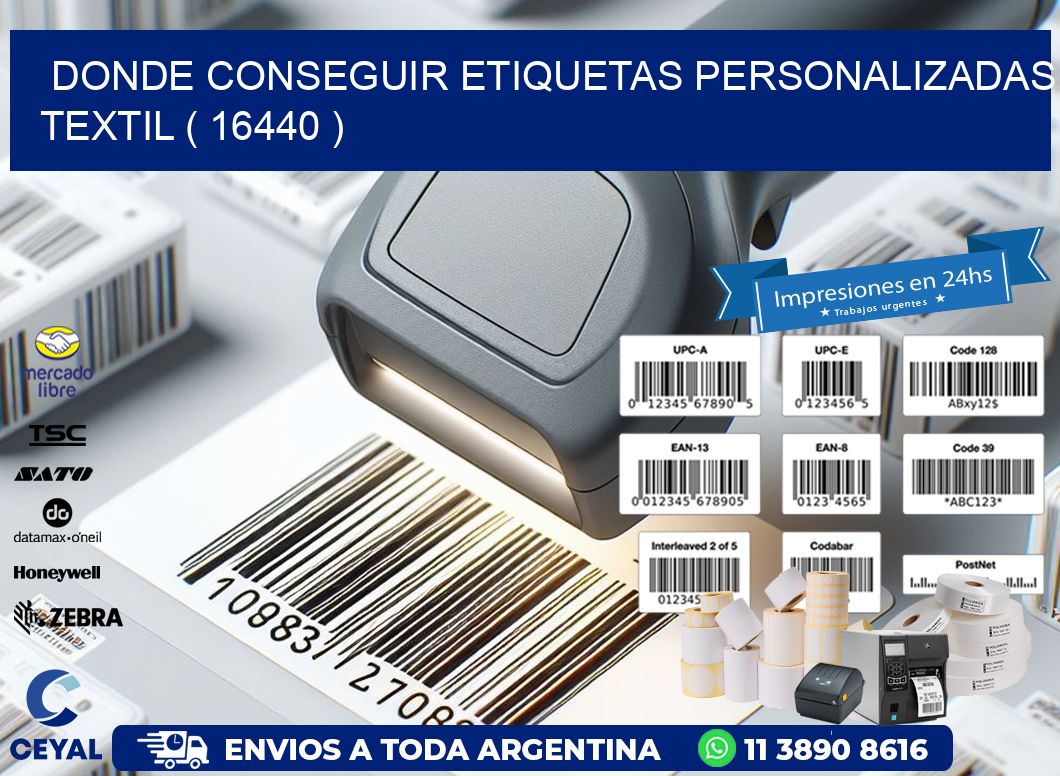 DONDE CONSEGUIR ETIQUETAS PERSONALIZADAS TEXTIL ( 16440 )