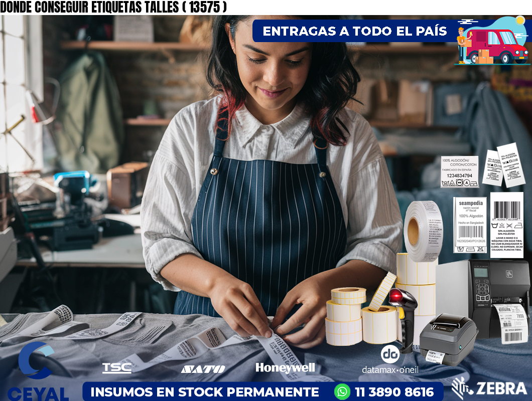 DONDE CONSEGUIR ETIQUETAS TALLES ( 13575 )