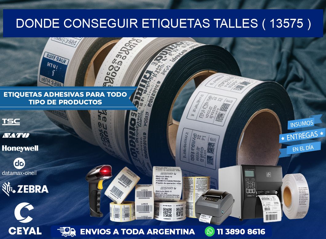 DONDE CONSEGUIR ETIQUETAS TALLES ( 13575 )