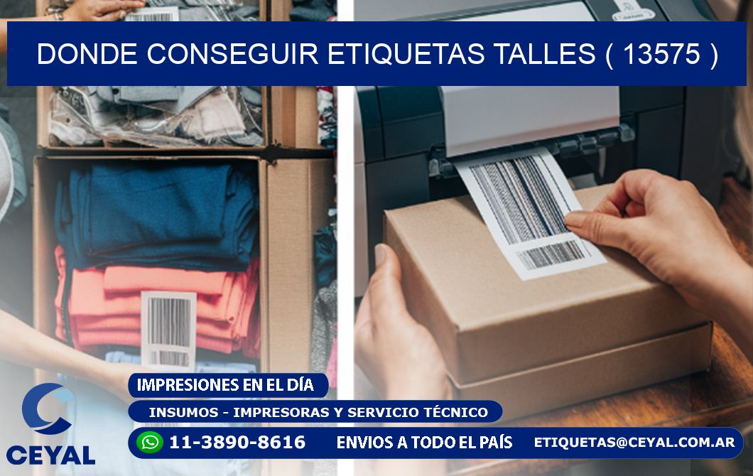 DONDE CONSEGUIR ETIQUETAS TALLES ( 13575 )