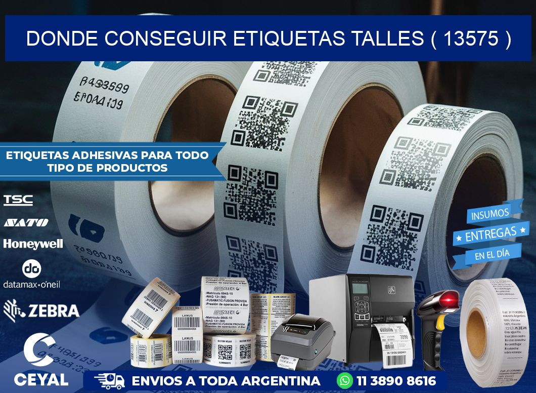DONDE CONSEGUIR ETIQUETAS TALLES ( 13575 )