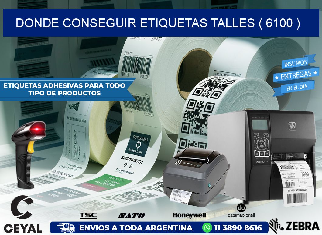 DONDE CONSEGUIR ETIQUETAS TALLES ( 6100 )