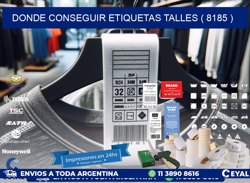 DONDE CONSEGUIR ETIQUETAS TALLES ( 8185 )