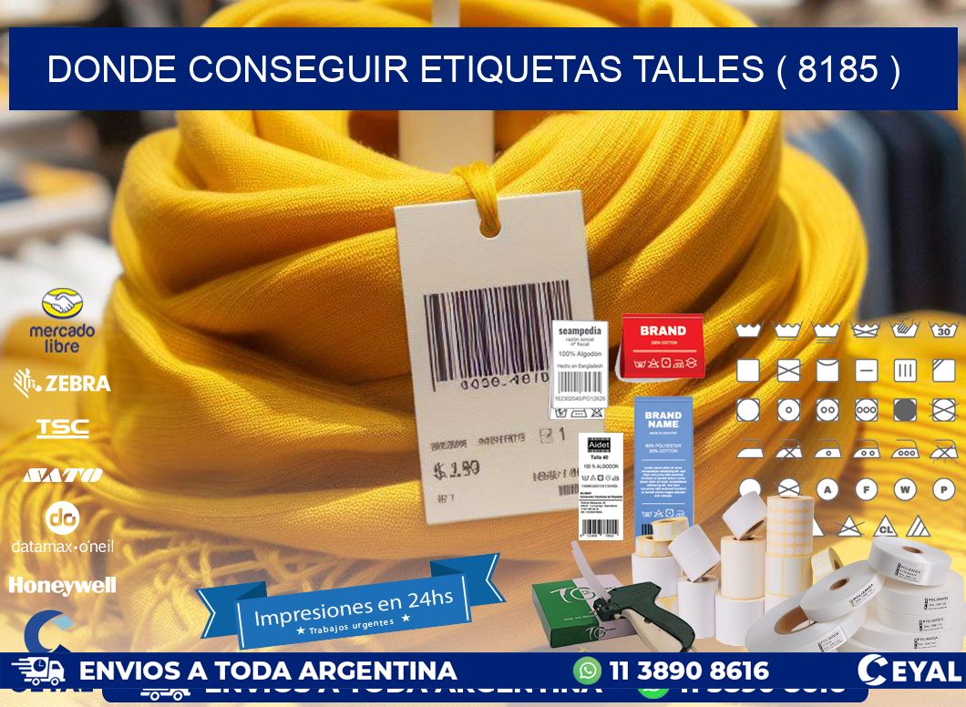 DONDE CONSEGUIR ETIQUETAS TALLES ( 8185 )