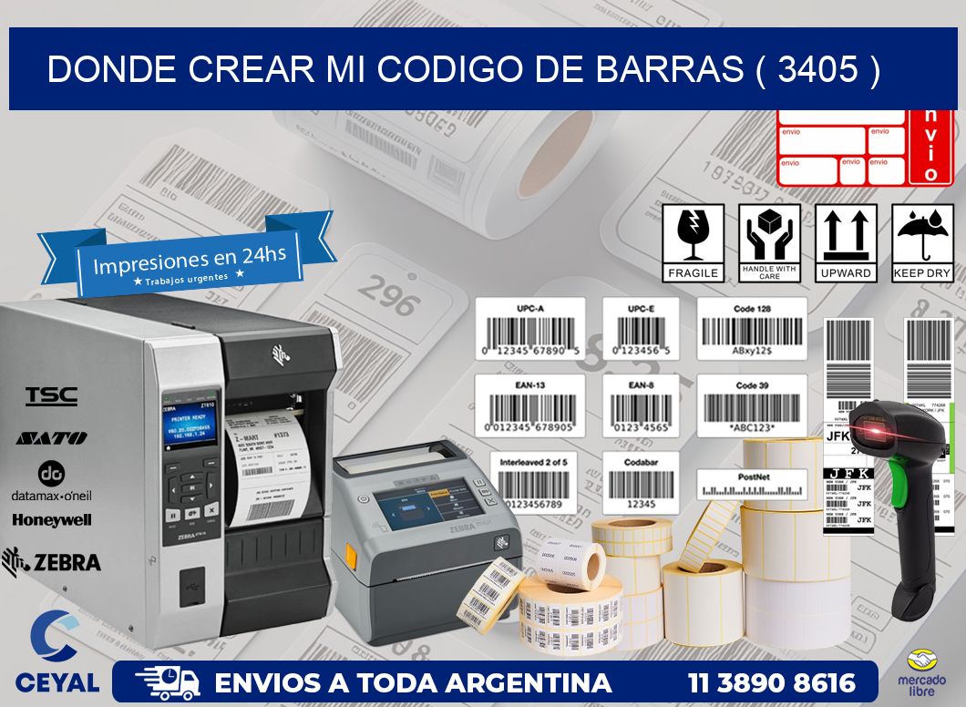 DONDE CREAR MI CODIGO DE BARRAS ( 3405 )