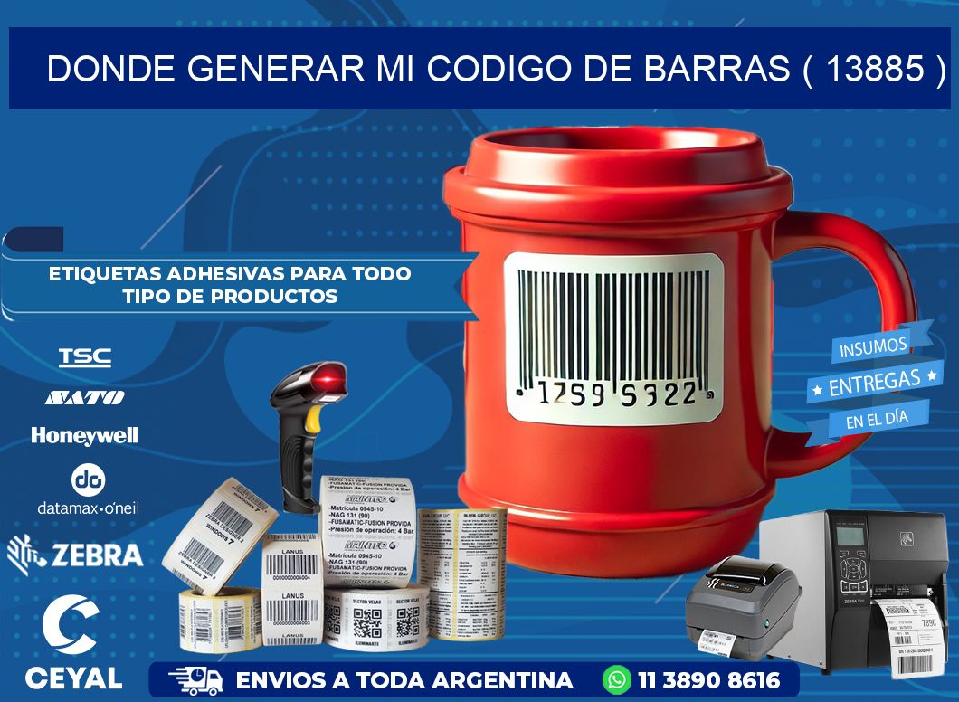 DONDE GENERAR MI CODIGO DE BARRAS ( 13885 )