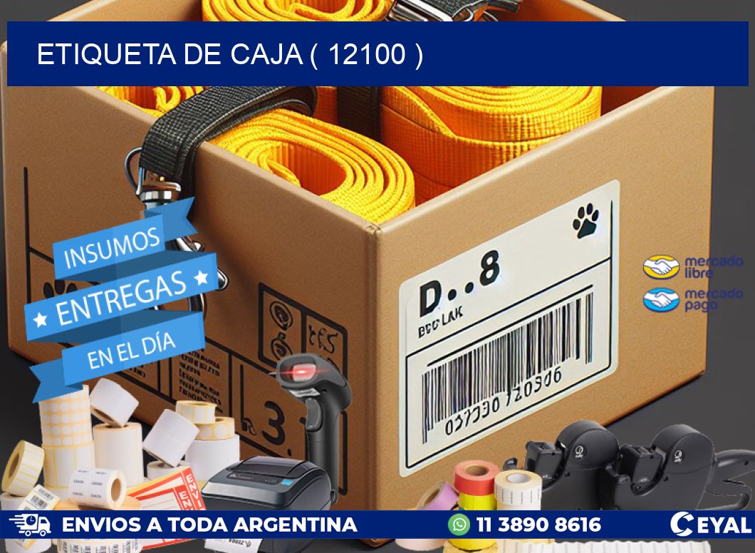 ETIQUETA DE CAJA ( 12100 )