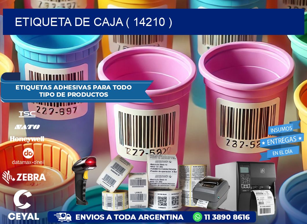 ETIQUETA DE CAJA ( 14210 )