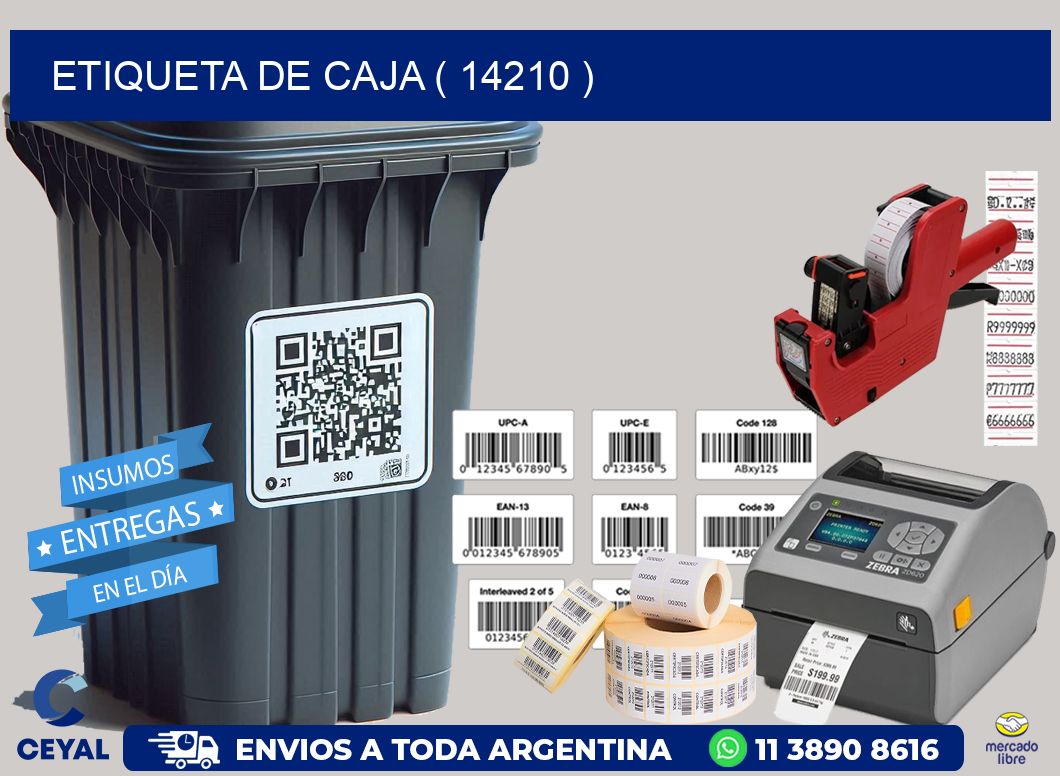 ETIQUETA DE CAJA ( 14210 )