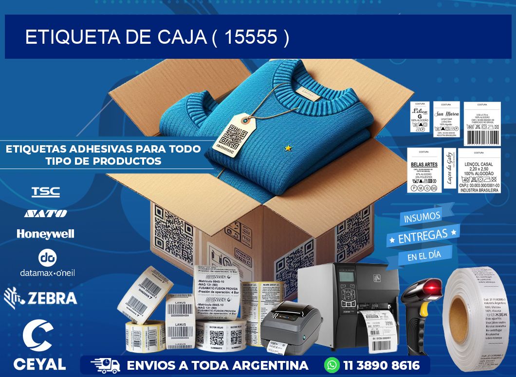 ETIQUETA DE CAJA ( 15555 )