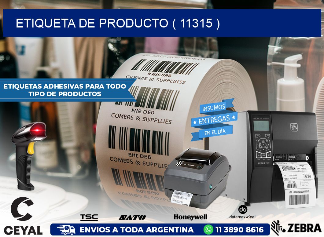 ETIQUETA DE PRODUCTO ( 11315 )